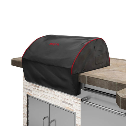 Bull Outdoor Products 72016 24" Steer Grill Head Cover, Black W/Red Piping Bull Outdoor Products