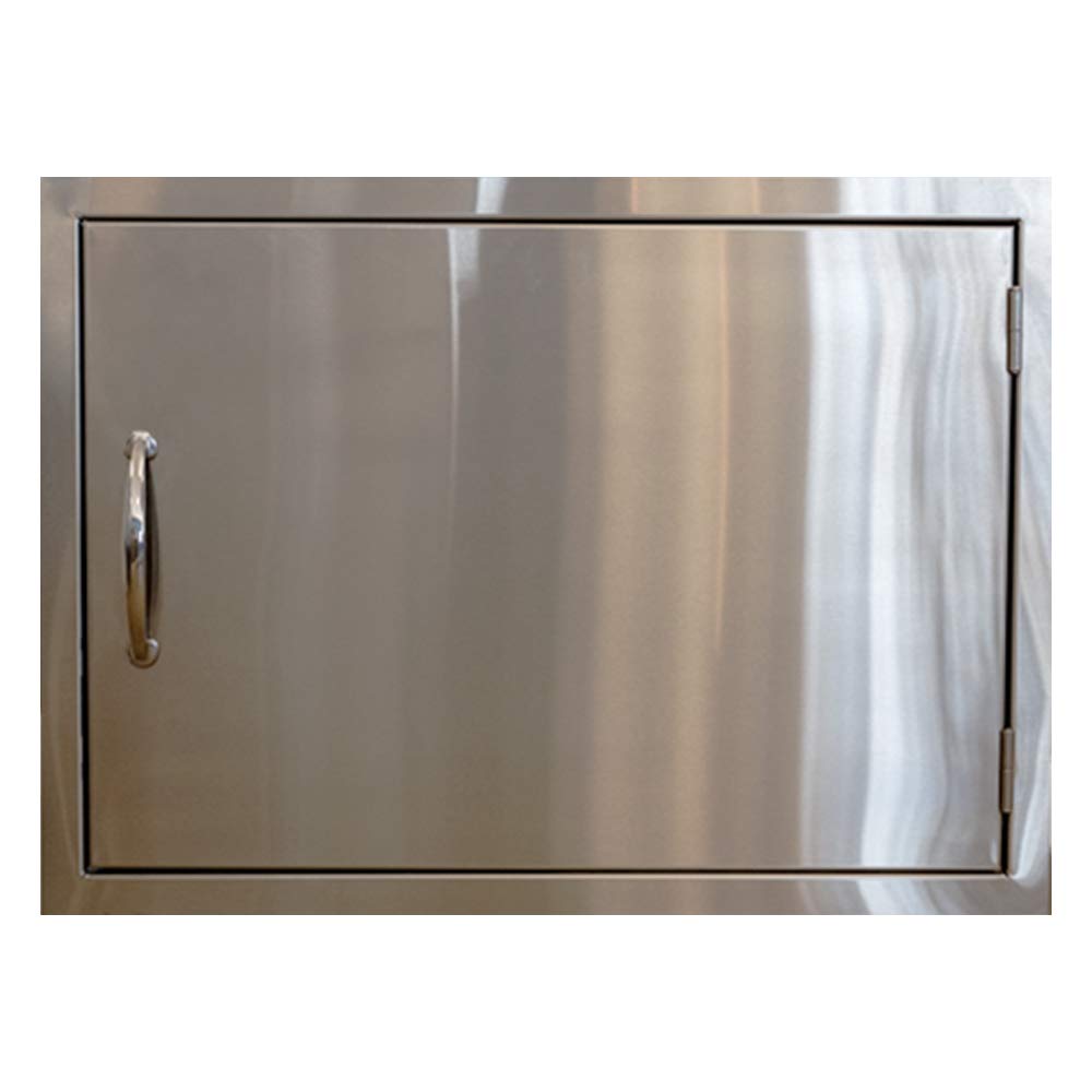 Lion Premium Grills 32 Inch L75000 Natural Gas Grill with USA Made 24 x 17 Inch Horizontal Stainless Steel Door Combo Package Lion Premium Grills