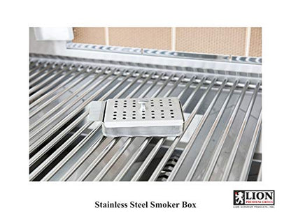 Lion Premium Grills 40 Inch L90000 Natural Gas Grill with Made in USA 32 Inch Left Hinged Door and Drawer Combo Package - Mathews BBQ Supply