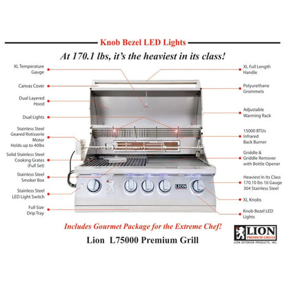 Lion Premium Grills L75625 32" Propane Grill Lion Premium Grills