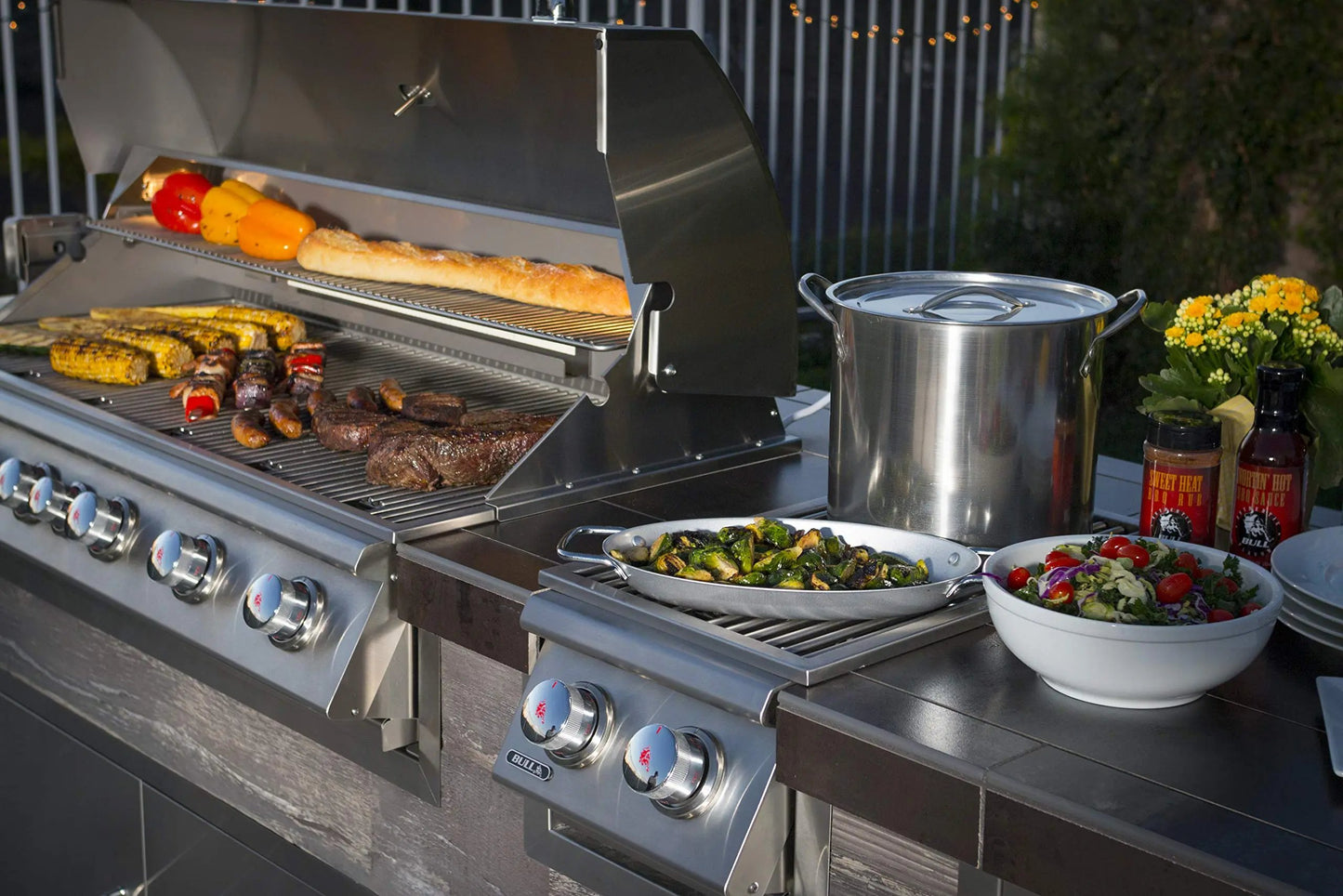 Bull Outdoor Products Slide-In Double Side Burner Front and Back Design Bull Outdoor Products
