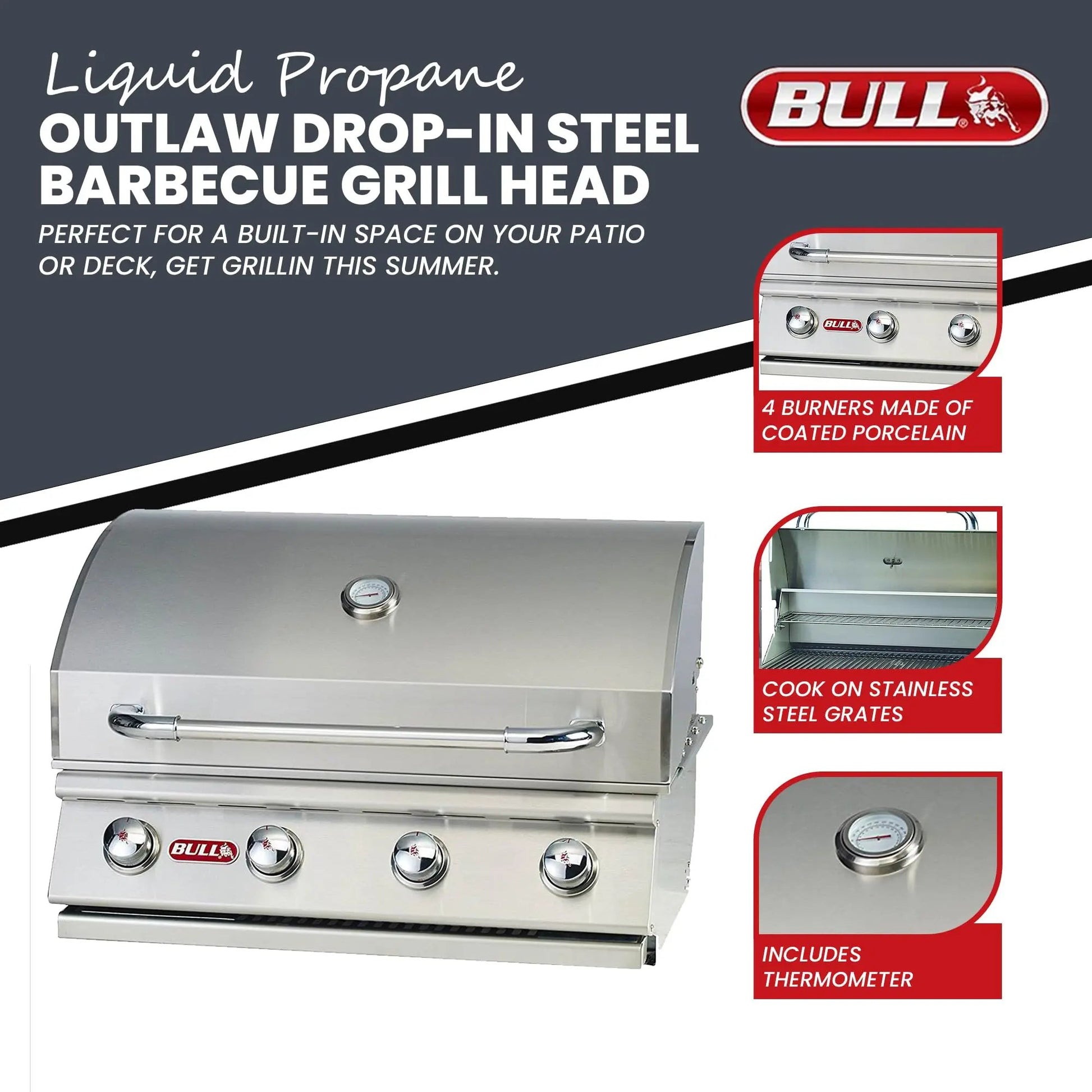 Bull Grill Heads Bull