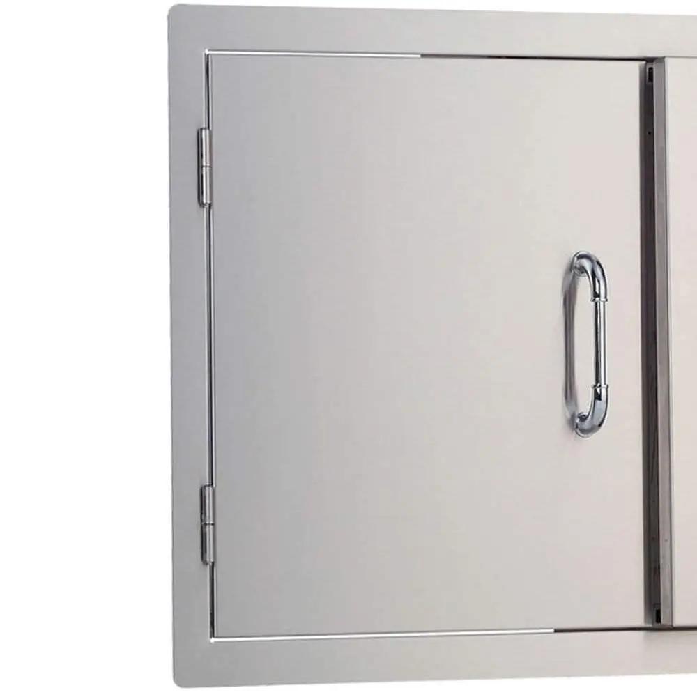 Bull Outdoor Products Stainless Steel Patio Grill Island Double Doors (2 Pack) Bull Outdoor Products