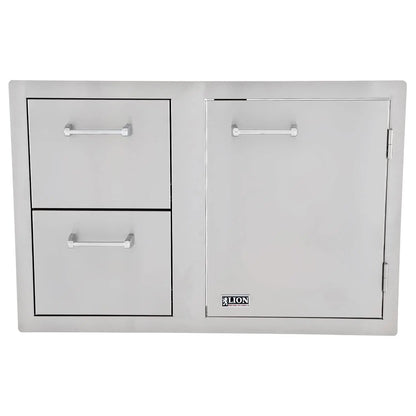 Lion Premium Grills L3320 Door Drawer Combo with Towel Rack, 33 by 22-Inch Lion Premium Grills