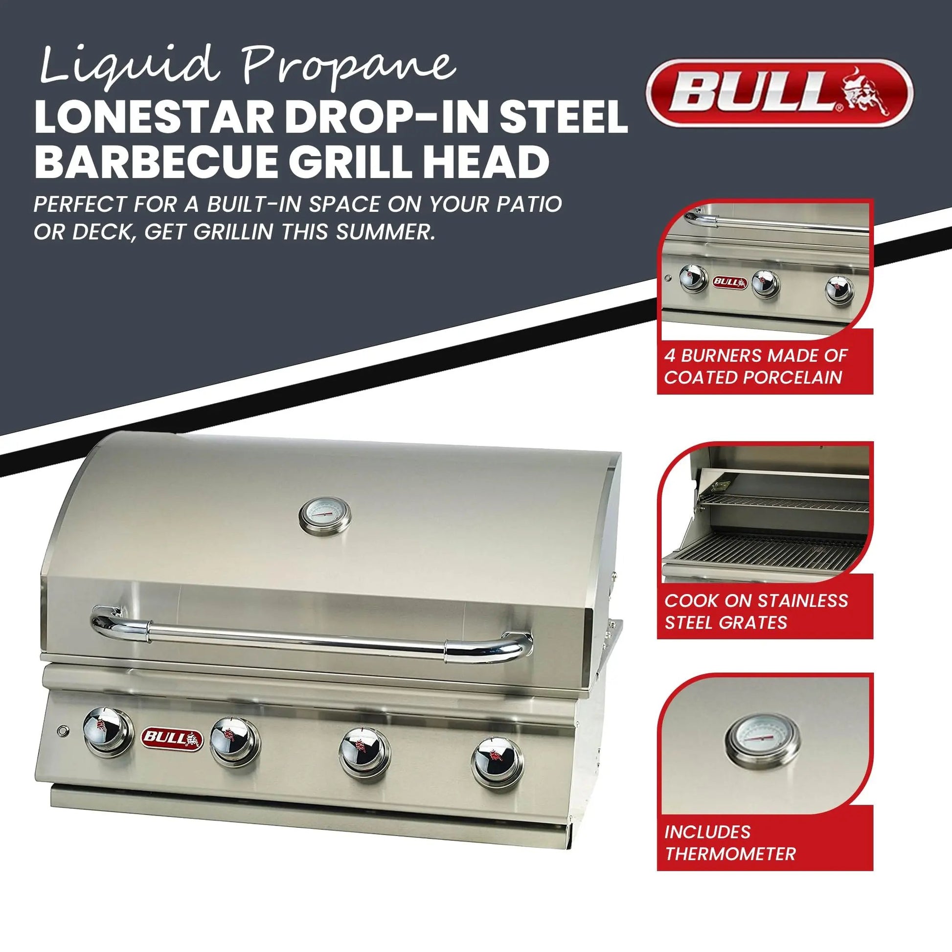 Bull Grill Heads Bull