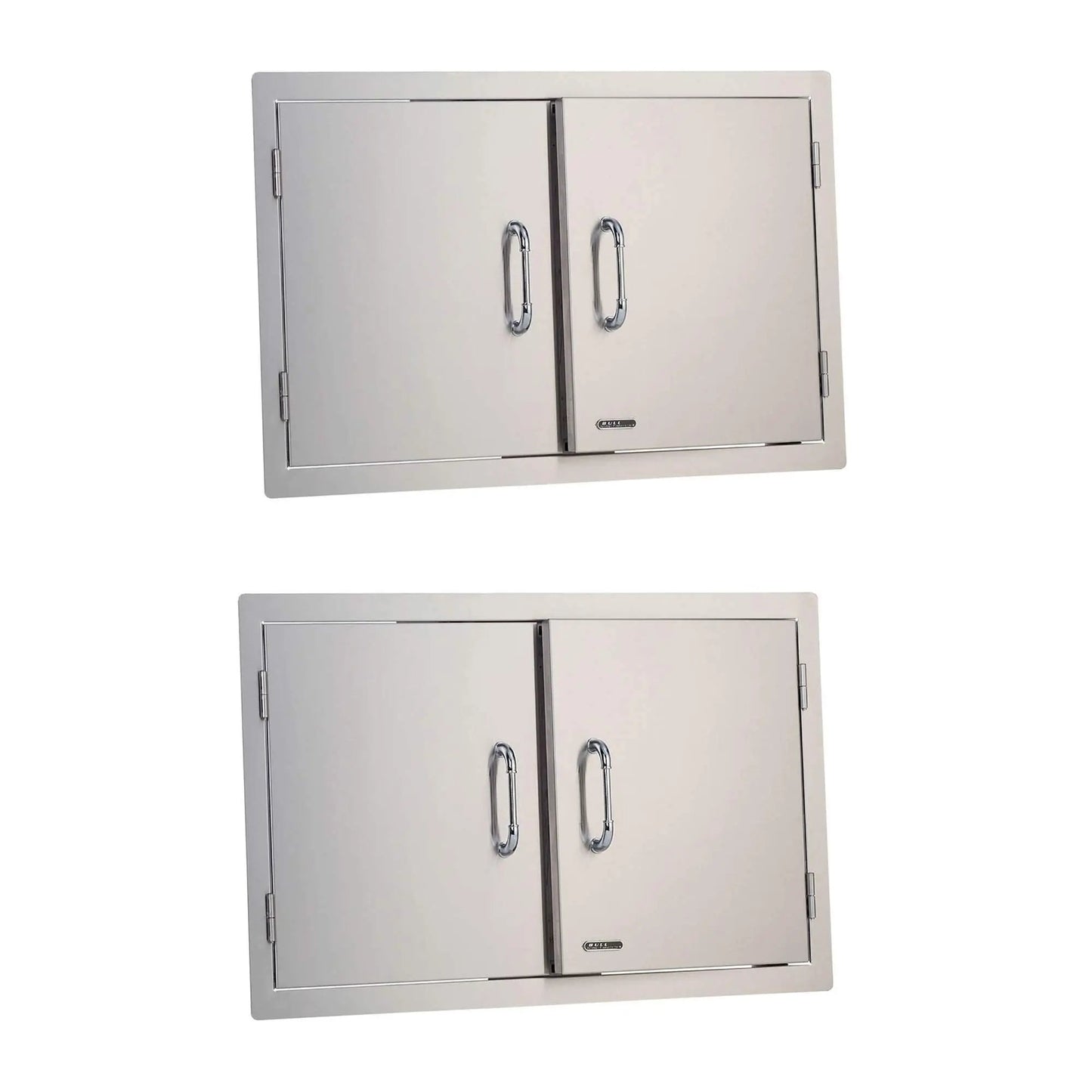Bull Outdoor Products Stainless Steel Patio Grill Island Double Doors (2 Pack) Bull Outdoor Products