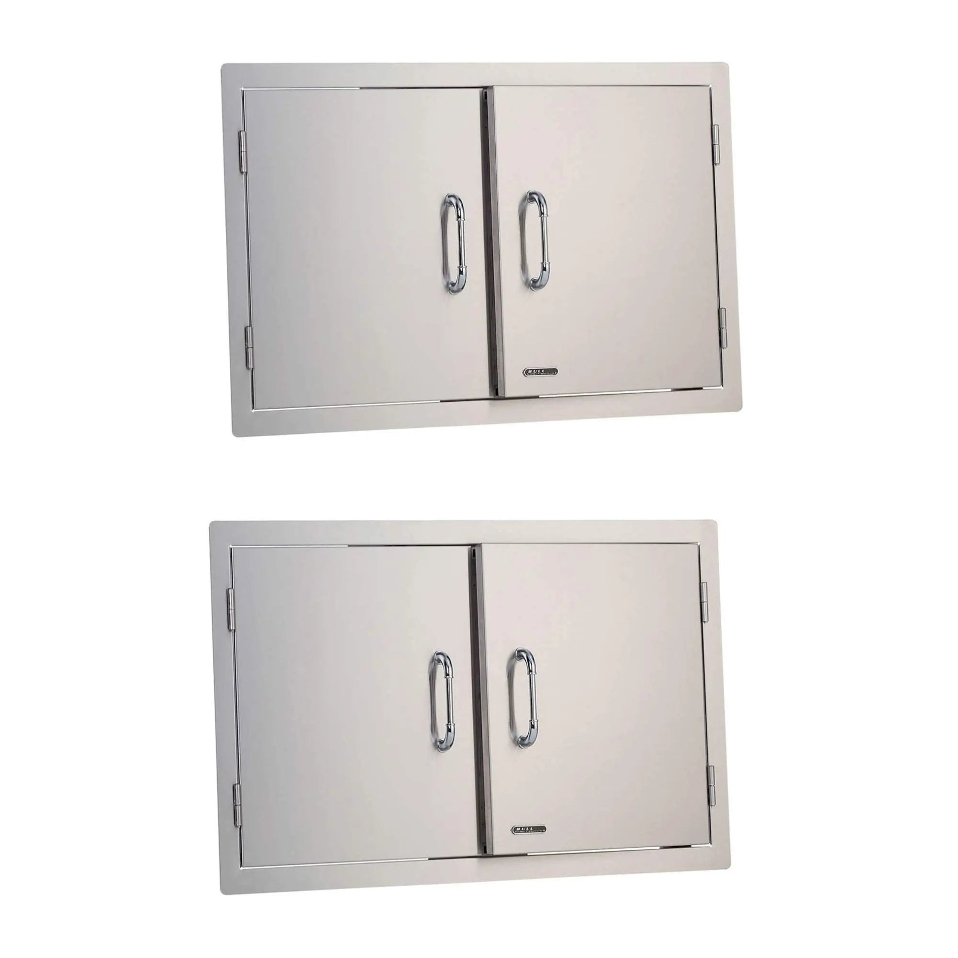 Bull Outdoor Products Stainless Steel Patio Grill Island Double Doors (2 Pack) Bull Outdoor Products