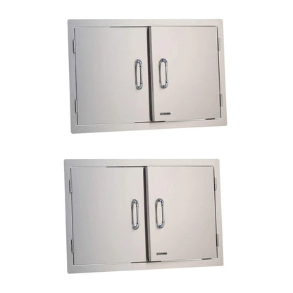Bull Outdoor Products Stainless Steel Patio Grill Island Double Doors (2 Pack) Bull Outdoor Products