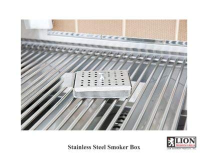 Lion Premium Grills 32 Inch L75000 Natural Gas Grill with USA Made 30 Inch Stainless Steel Double Door Package Lion Premium Grills