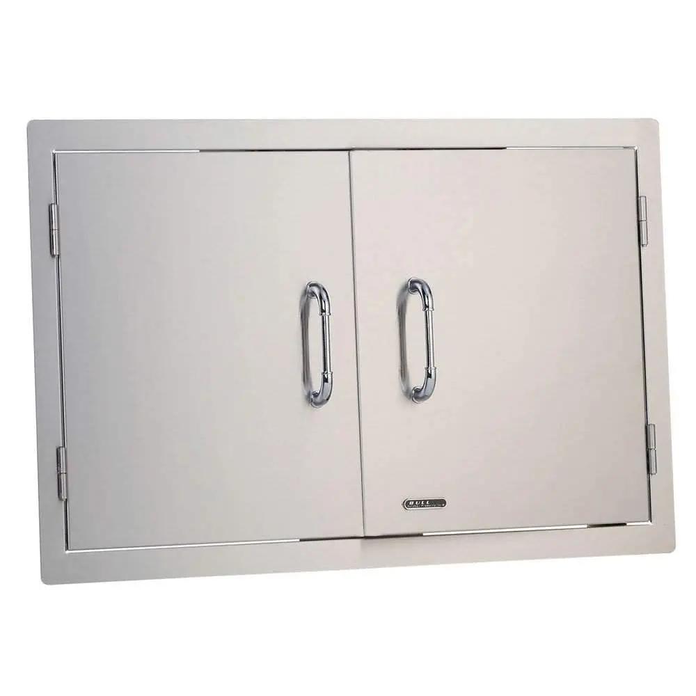 Bull Outdoor Products Stainless Steel Patio Grill Island Double Doors (2 Pack) Bull Outdoor Products