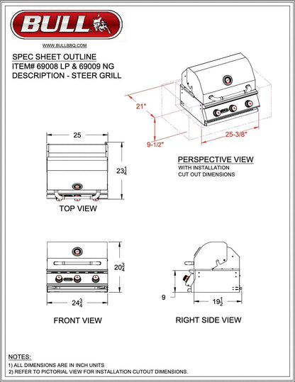 Bull Grill Heads Bull