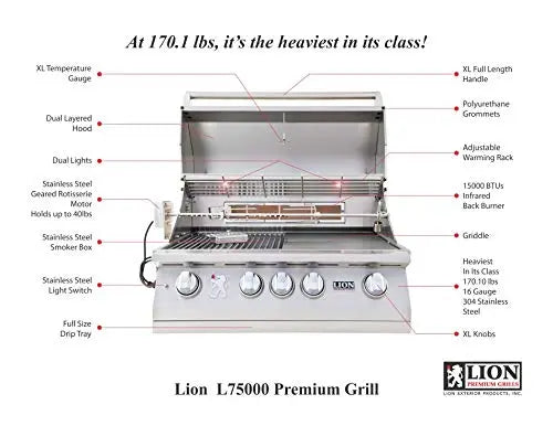 Lion Premium Grills 32-inch Natural Gas package deals (Best of Backyard) (Package Deal A) Lion Premium Grills
